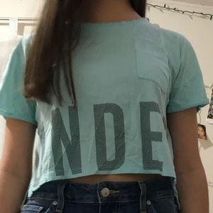 under Armour pocketed tee crop top